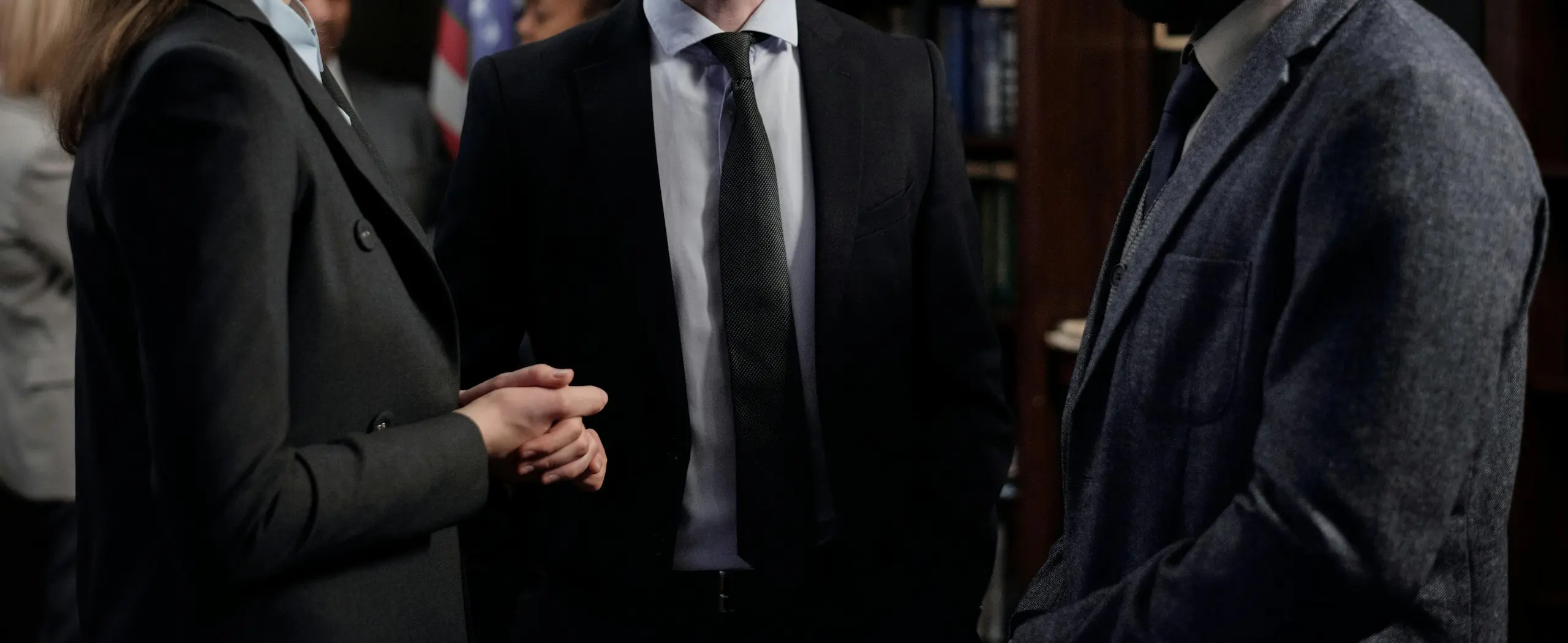Lawyers talking